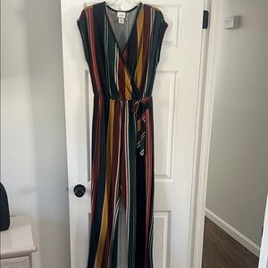 Multicolor Striped Jumpsuit